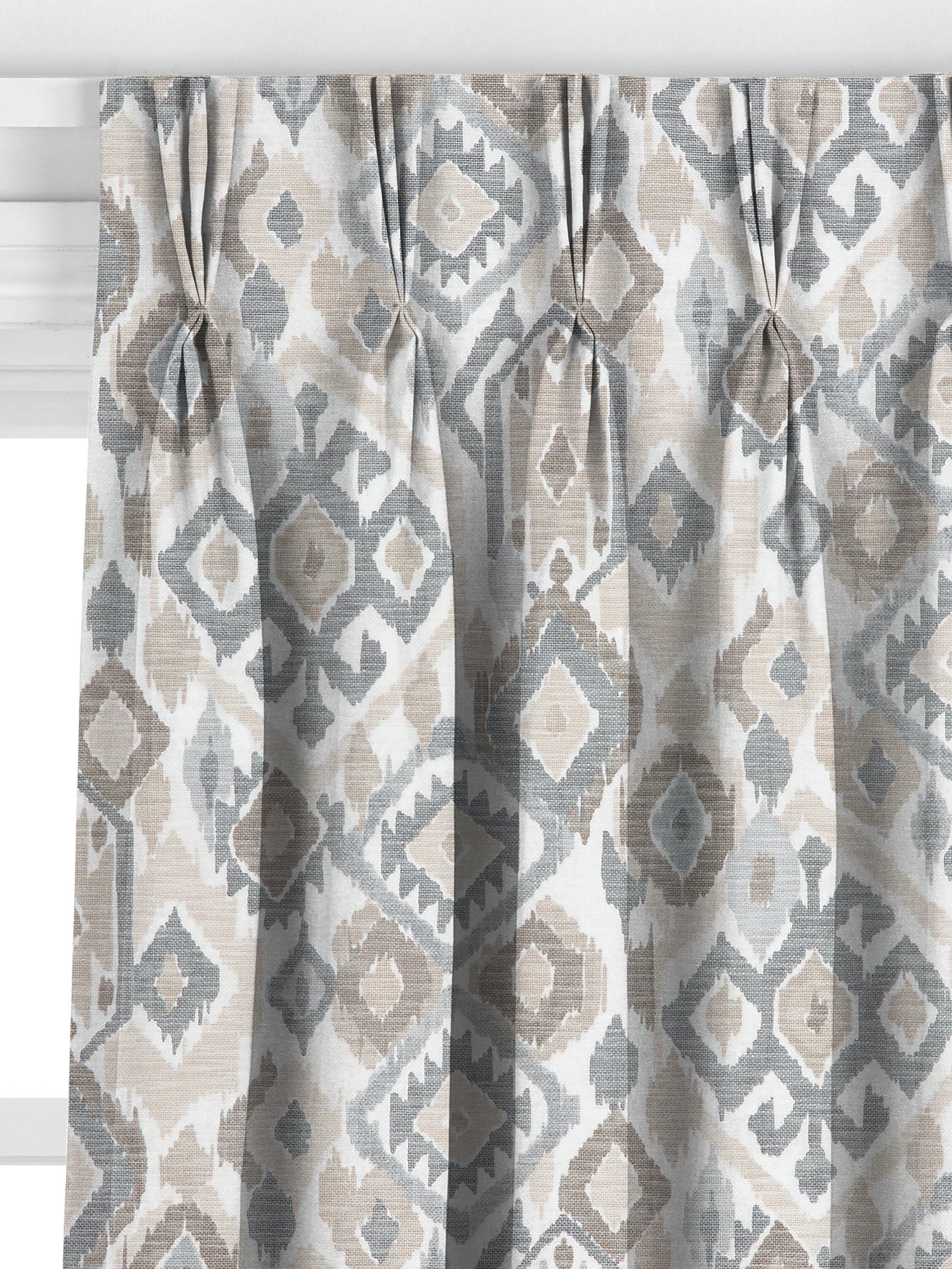 John Lewis Maya Ikat gardiner putty, britisk versjon