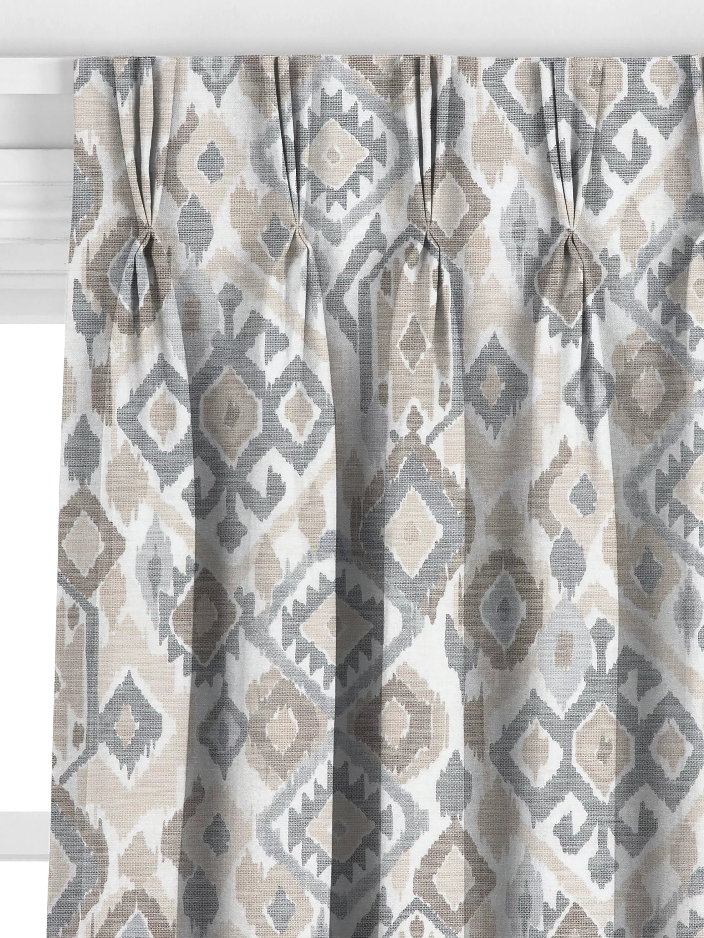 John Lewis Maya Ikat curtains putty, UK version
