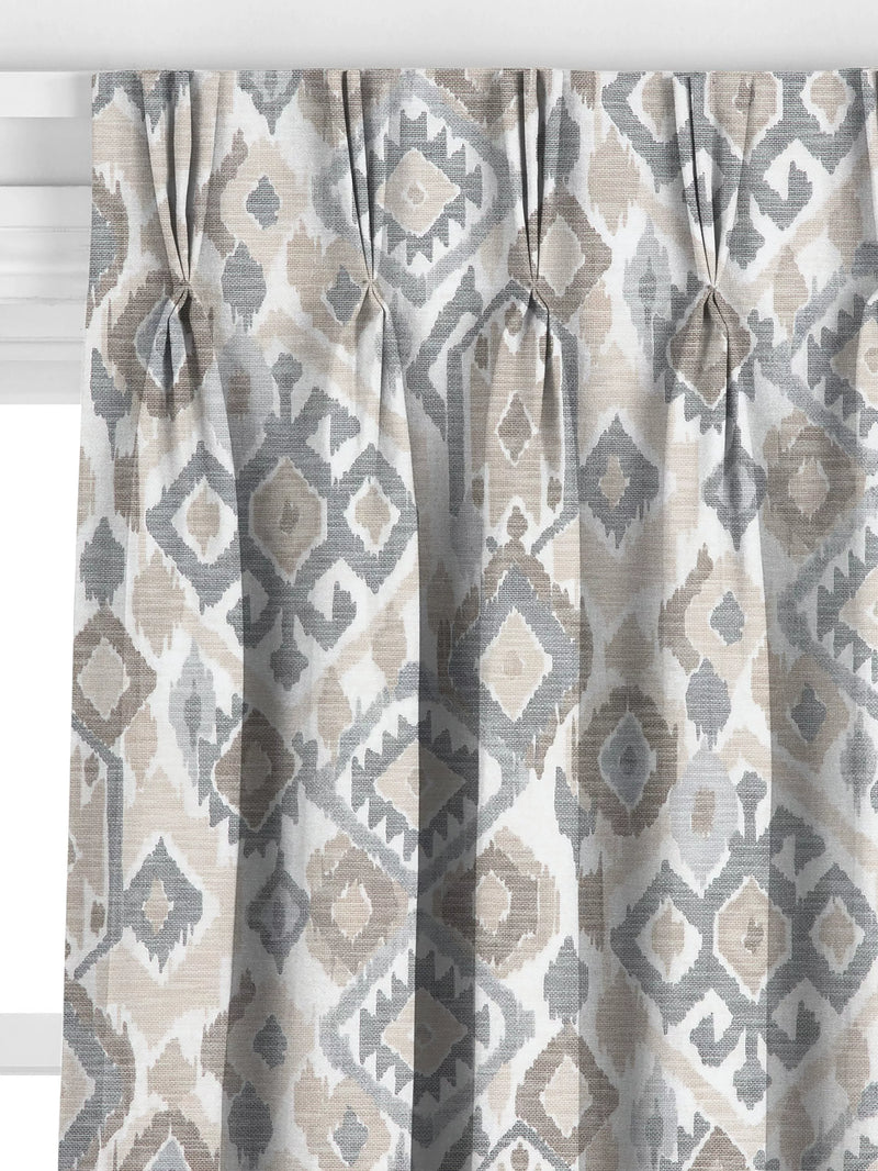 John Lewis Maya Ikat curtains putty, UK version