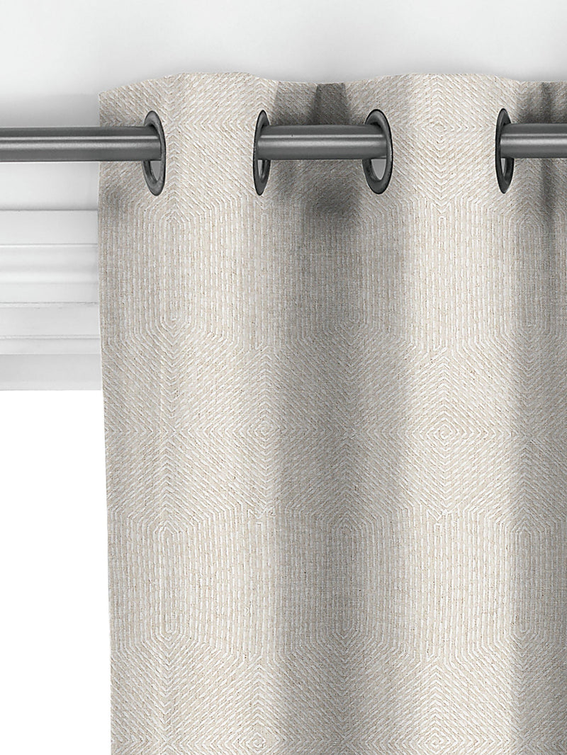 John Lewis Flax Embroidery made-to-measure curtains Natural - British product