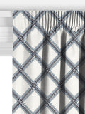 John Lewis Oakley embroidery curtain lake blue 140x140cm, imported from the UK