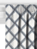 John Lewis Oakley embroidery curtain lake blue 140x140cm, imported from the UK