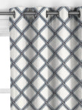 John Lewis Oakley embroidery curtain lake blue 140x140cm, imported from the UK