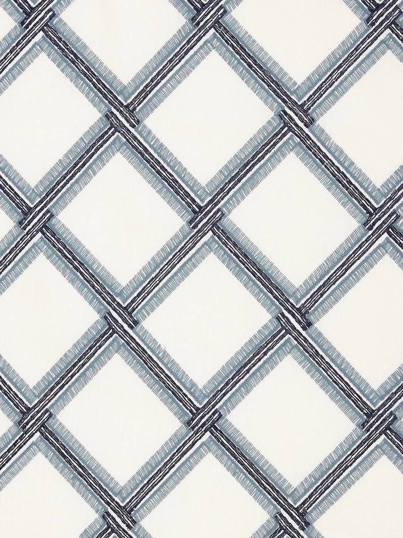 John Lewis Oakley embroidery curtain lake blue 140x140cm, imported from the UK