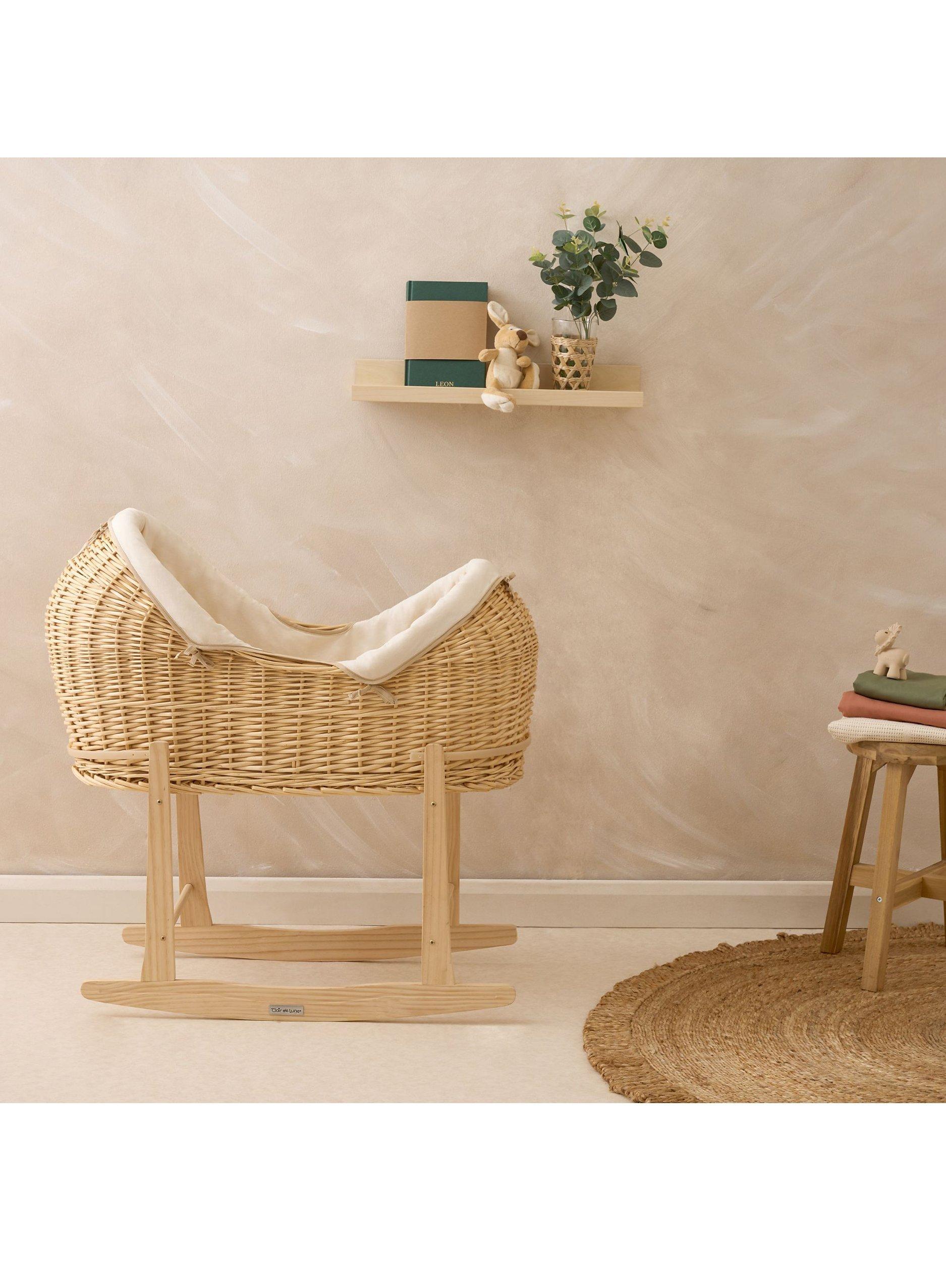 Clair de Lune Noah Baby Pod Moses Basket - British product