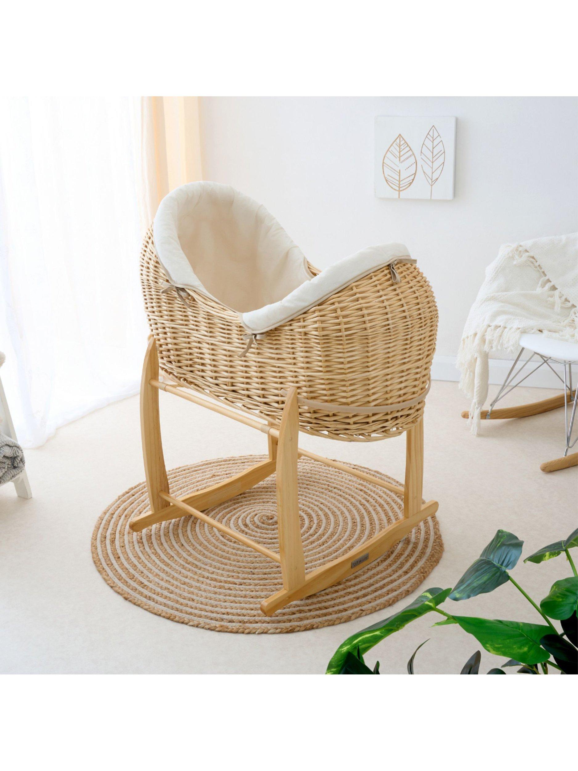 Clair de Lune Noah Baby Pod Moses Basket - British product