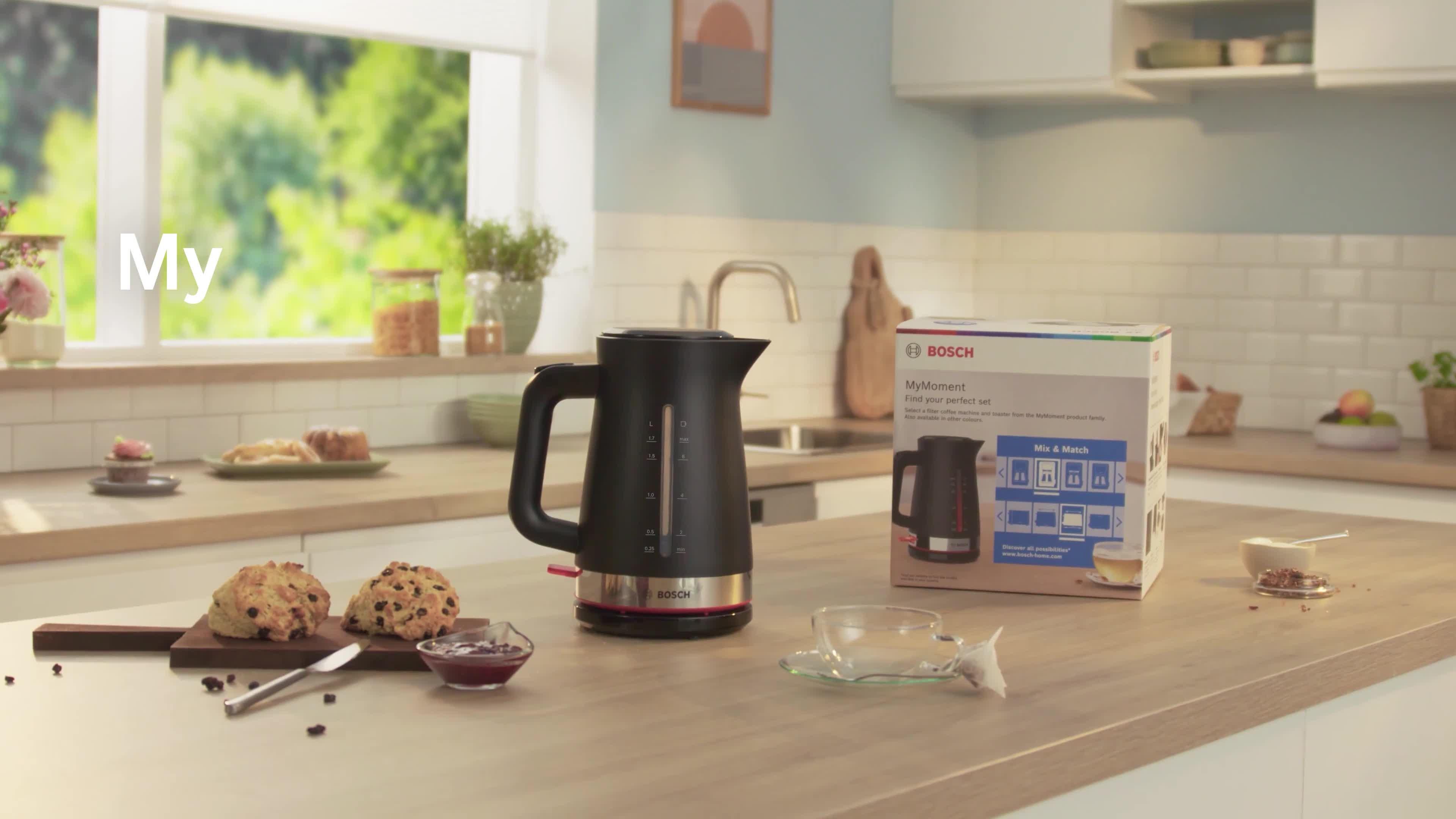 Bosch MyMoment Serene Electric Kettle 1.7L - British product
