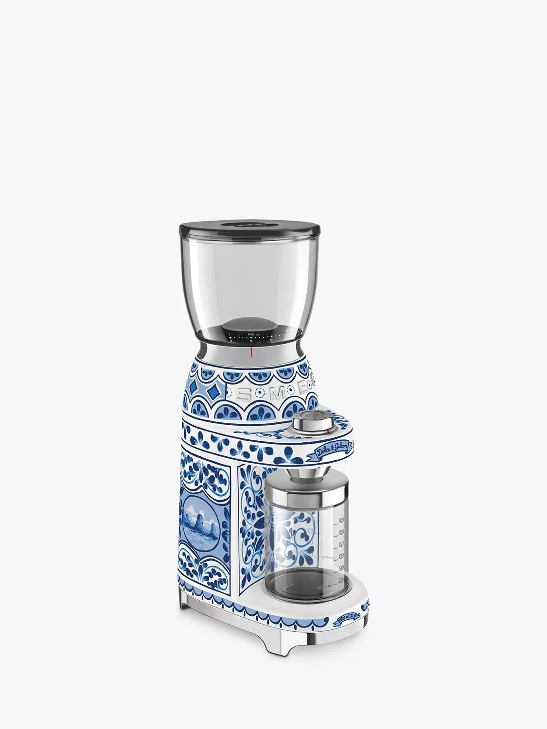 Smeg Dolce & Gabbana coffee grinder blue white - British product