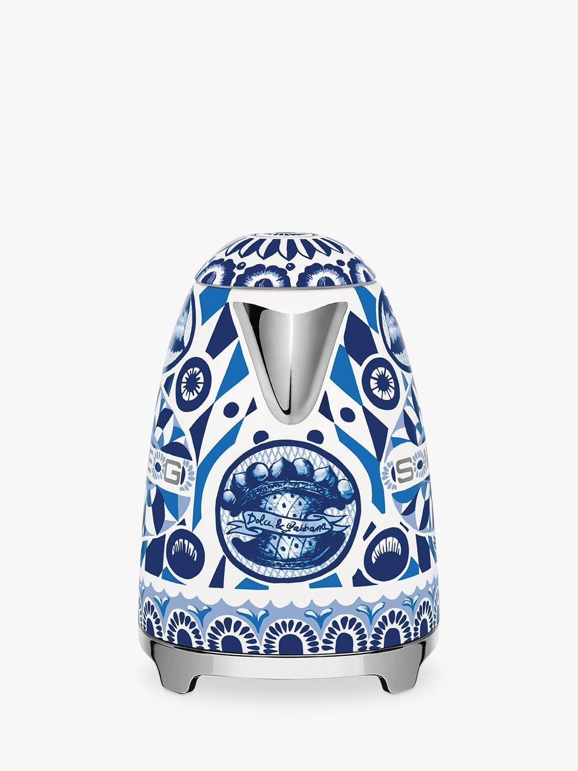 غلاية كهربائية Smeg Dolce & Gabbana Mediterraneo سعة 1.7 لتر (علامة تجارية بريطانية)