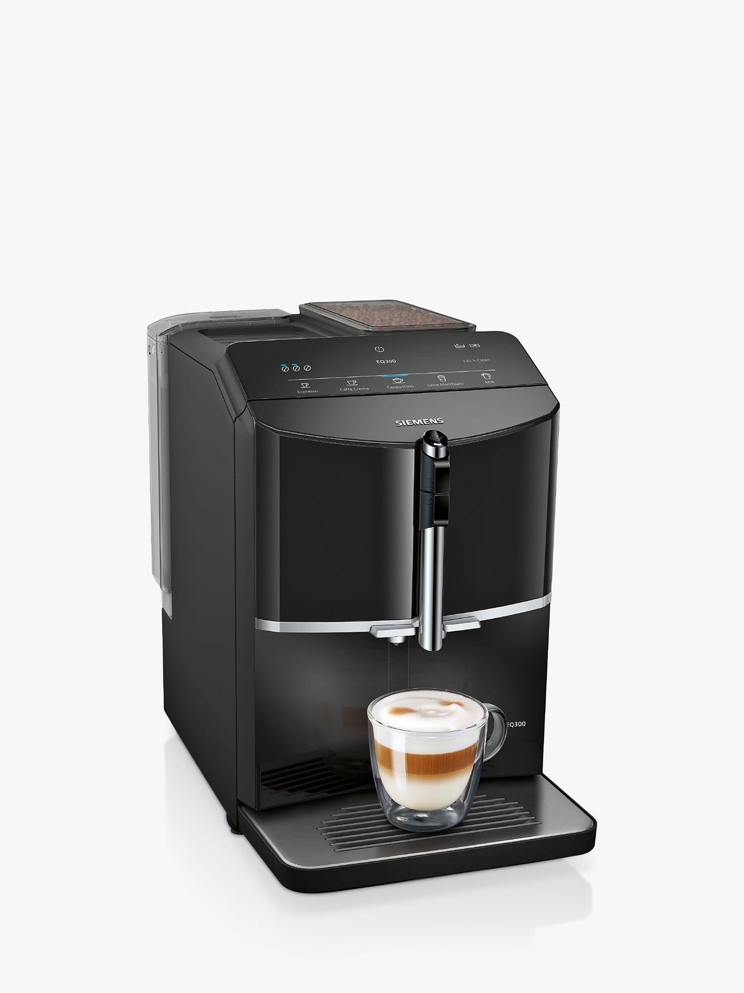 Siemens EQ300FL automatic coffee machine black, imported from the UK