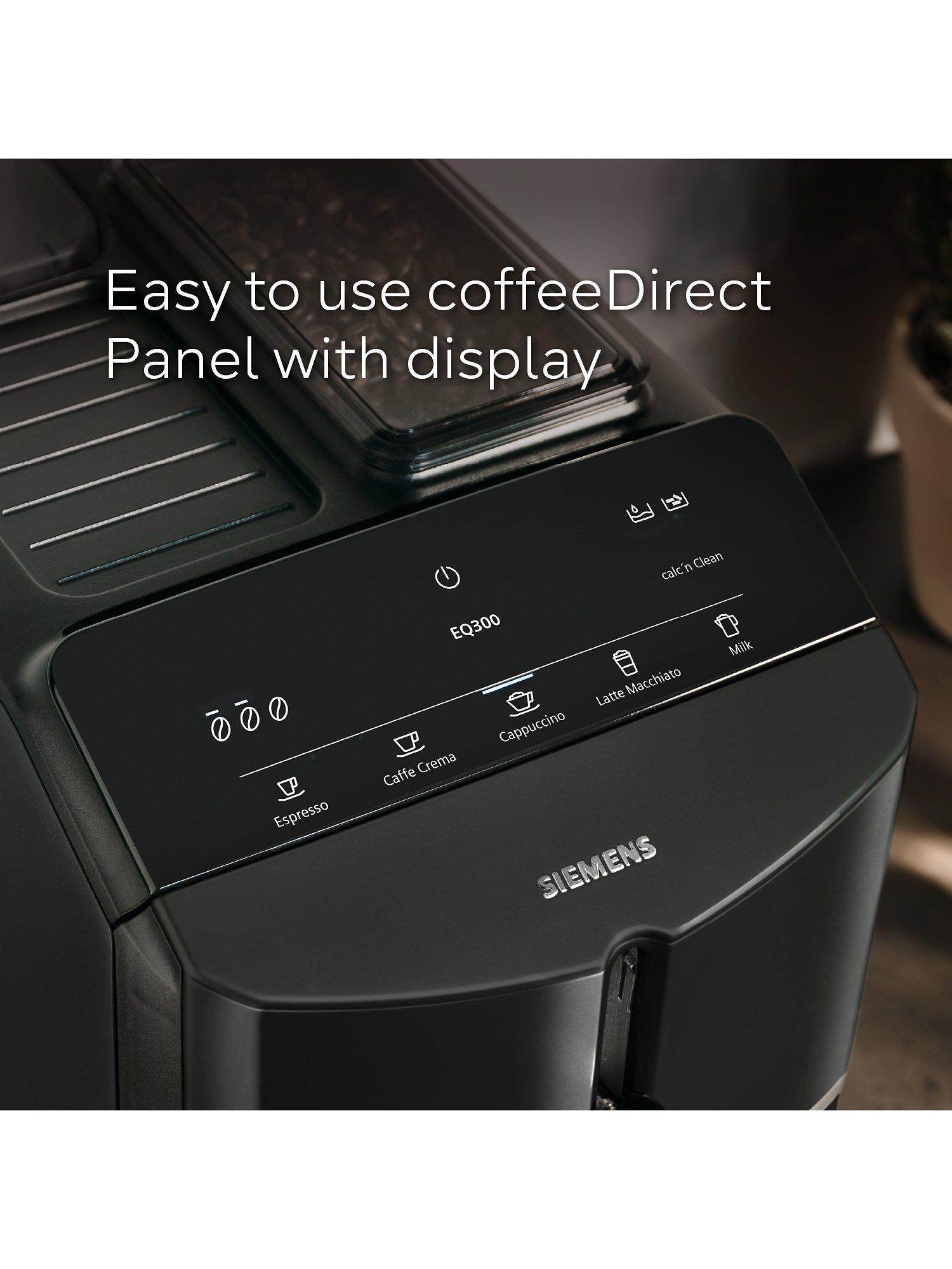 Siemens EQ300FL automatic coffee machine black, imported from the UK