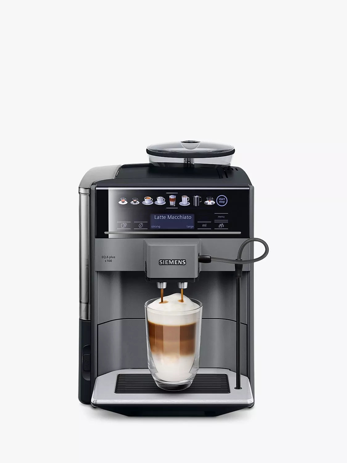 Siemens EQ6 Bean to Cup Coffee Machine Titanium (British brand)