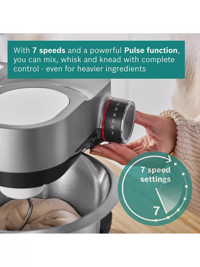 Bosch stand mixer 7-in-1 black with juicer and shredder, UK version