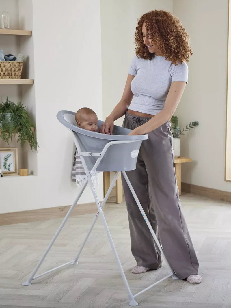 Shnuggle baby bath stand white (British brand)