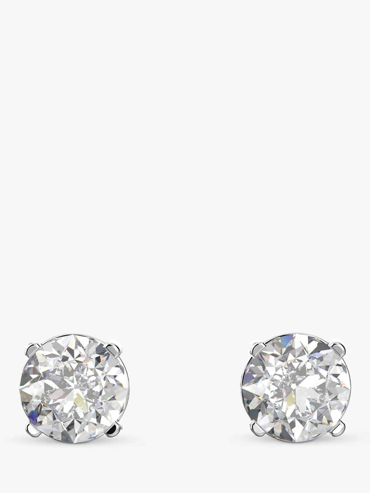 Swarovski round crystal stud earrings, imported from the UK