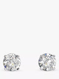 Swarovski round crystal stud earrings, imported from the UK