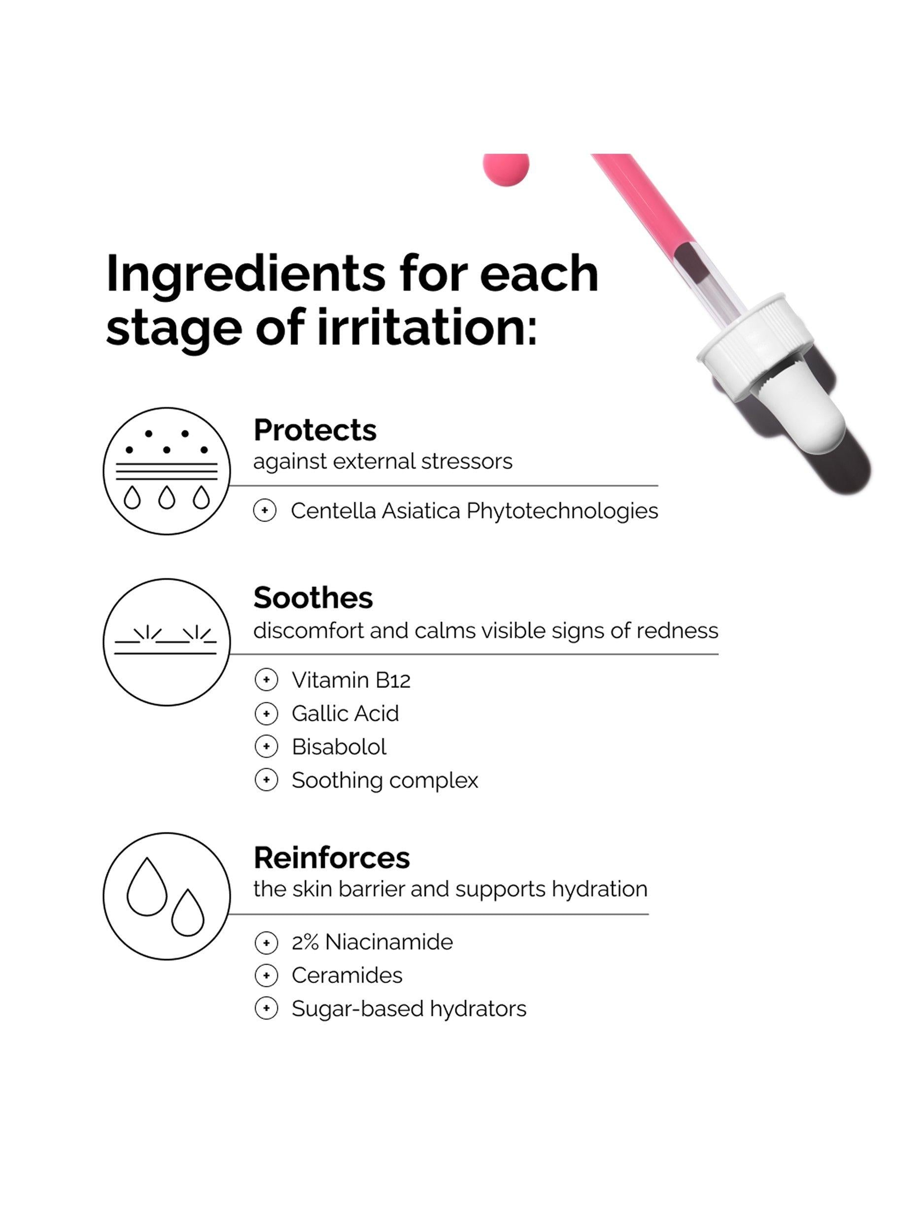 The Ordinary Beroligende og barriere-støttende serum 30ml, UK-versjon