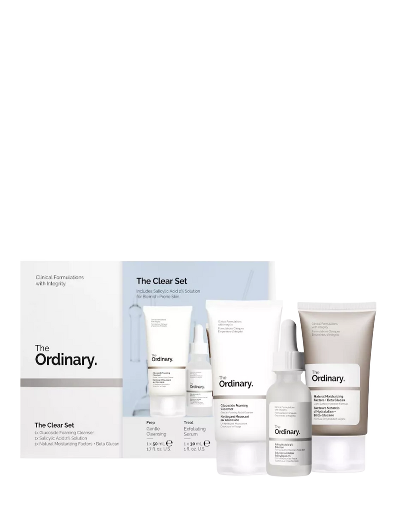 The Ordinary Clear Set for Blemish-Prone Skin Skincare Gift Set (British brand)