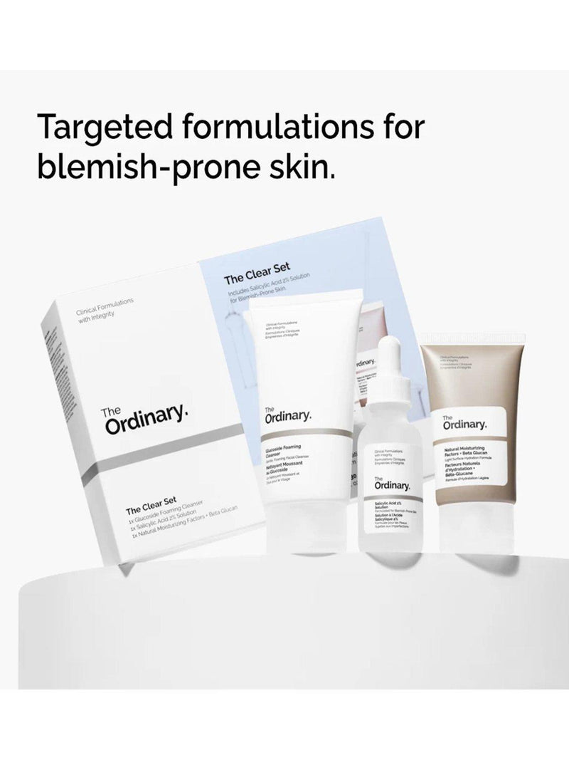 The Ordinary Clear Set for Blemish-Prone Skin Skincare Gift Set (British brand)