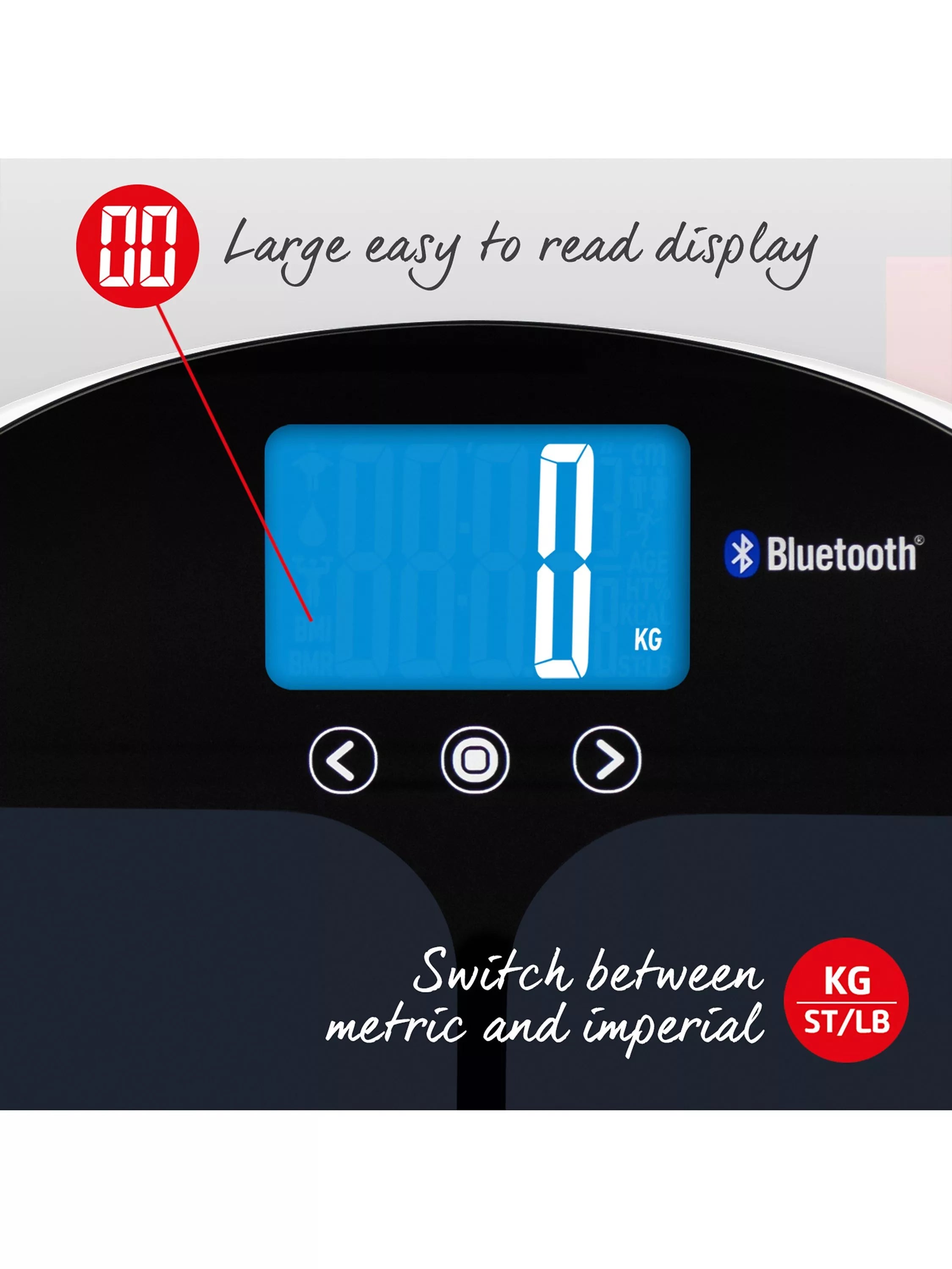Salter Curve Bluetooth Smart Analyser bathroom scale (British brand)