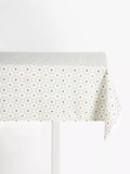 John Lewis Terra Tile oilcloth tablecloth fabric putty, UK version