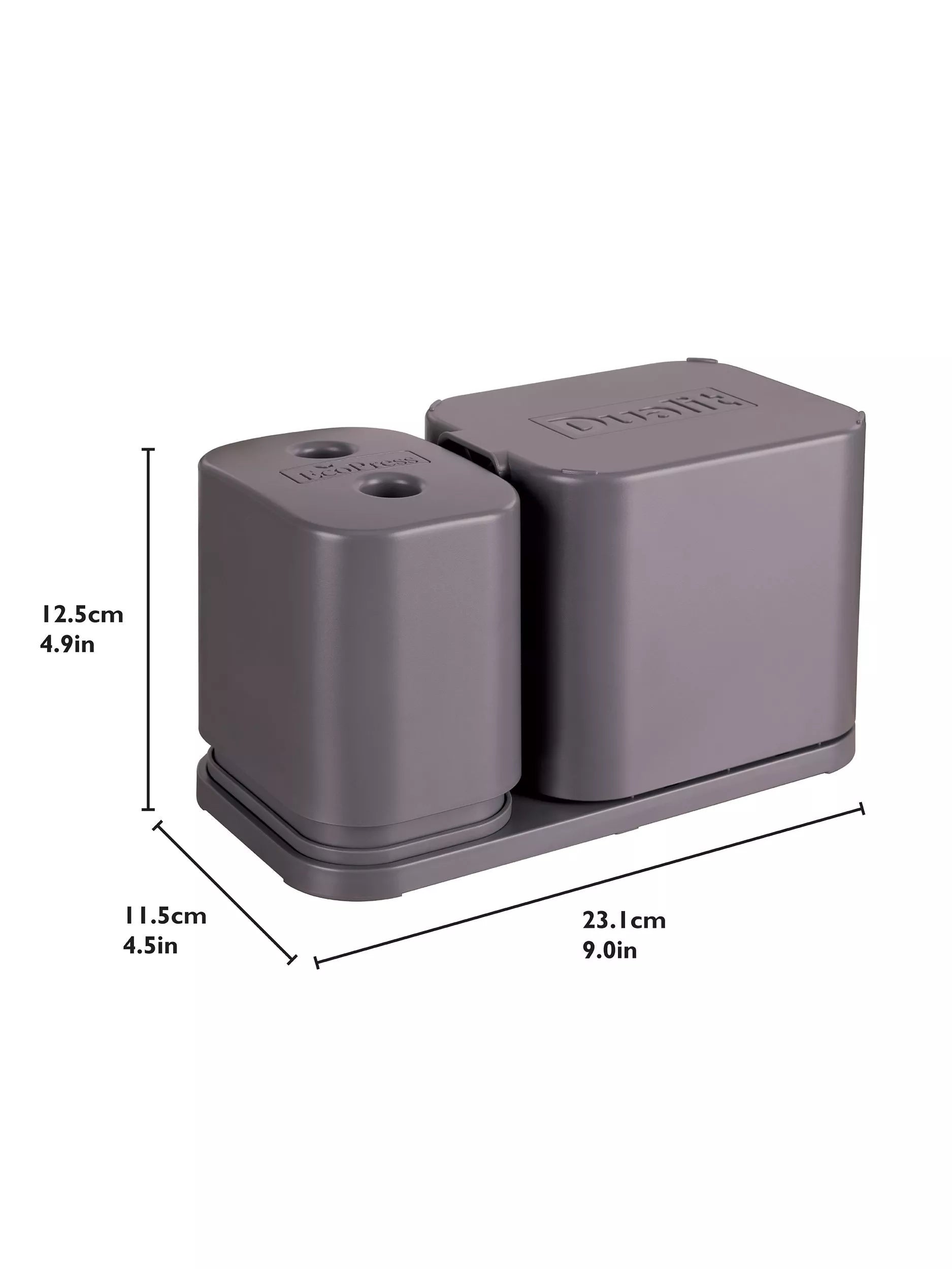 Dualit EcoPress Max aluminium coffee capsule recycler grey, UK version