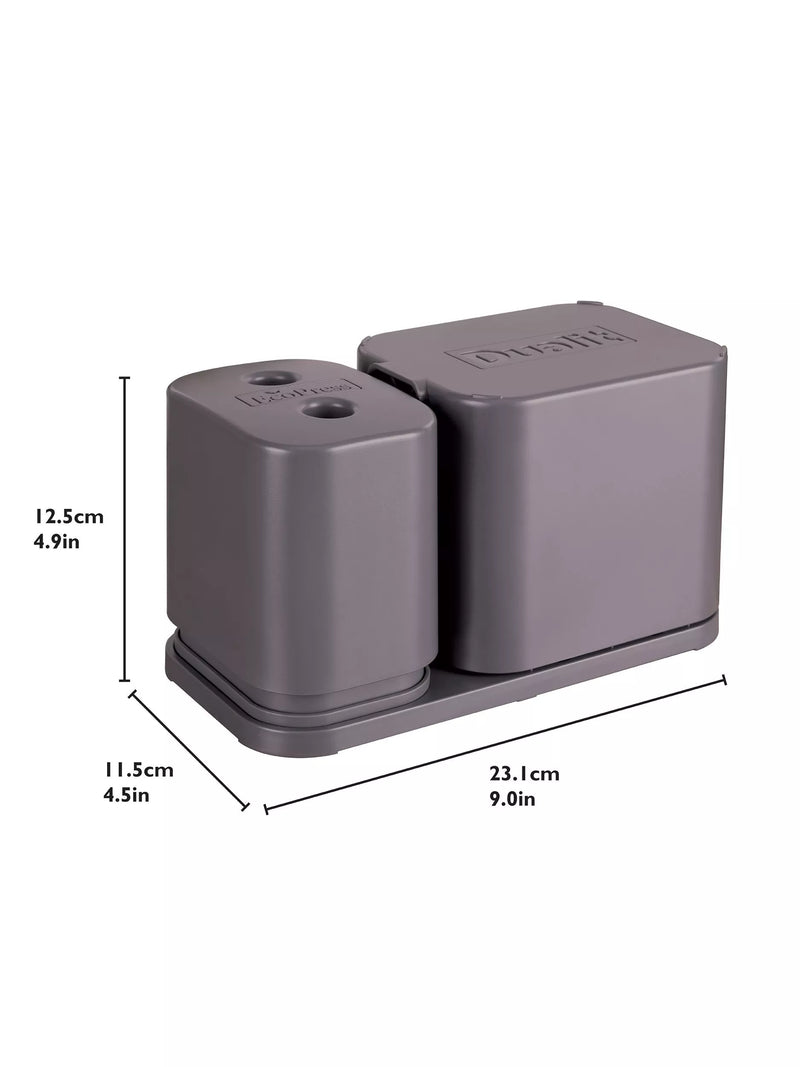 Dualit EcoPress Max aluminium coffee capsule recycler grey, UK version