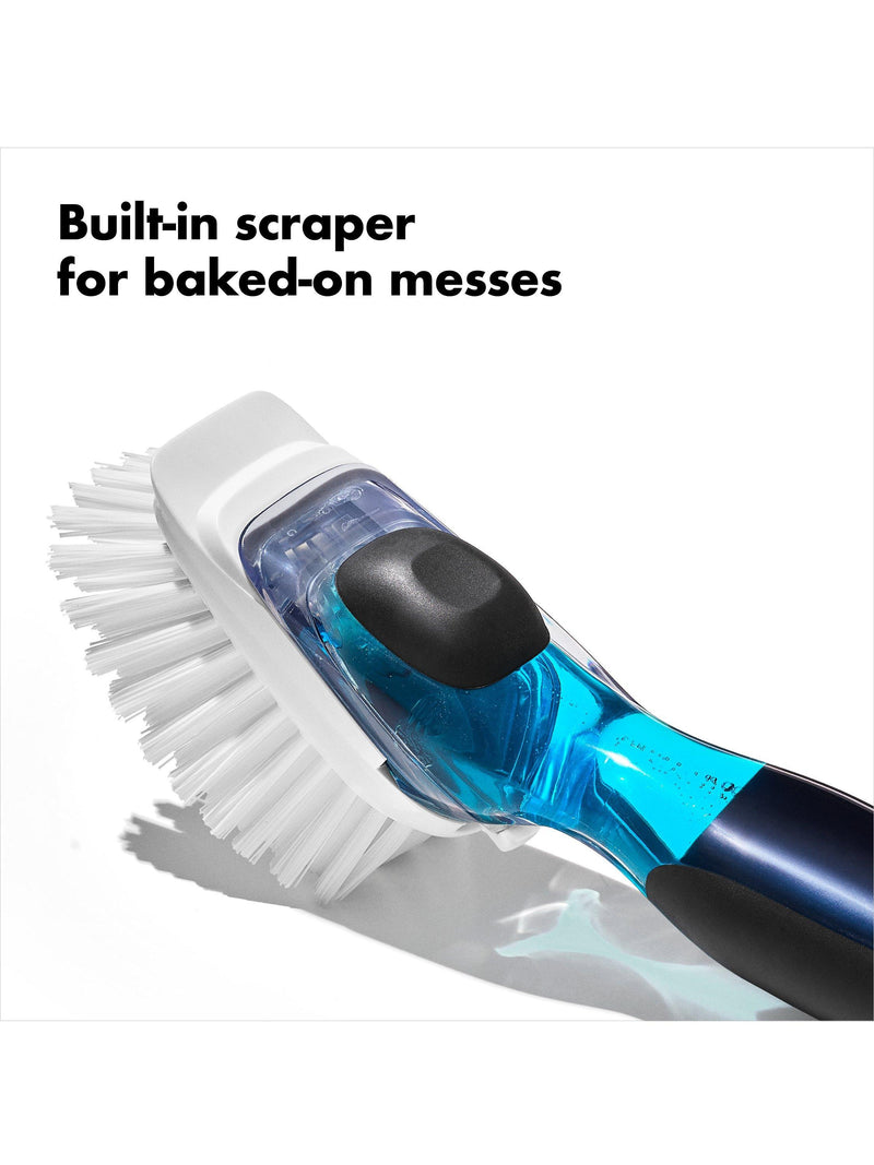 OXO Good Grips soap dispensing dish brush, UK version