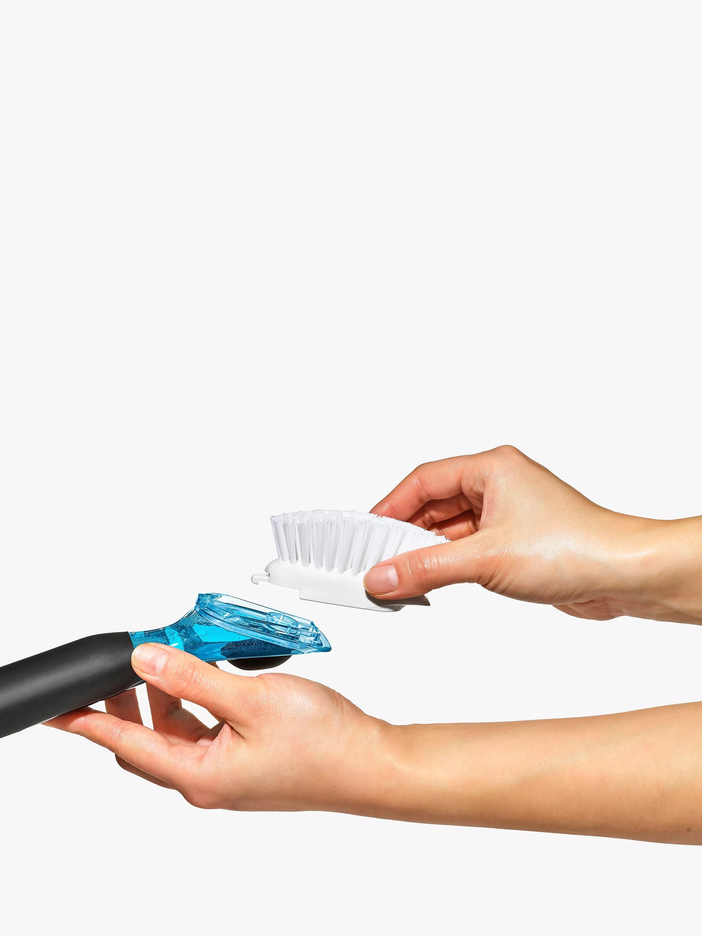 OXO Good Grips soap dispensing dish brush, UK version