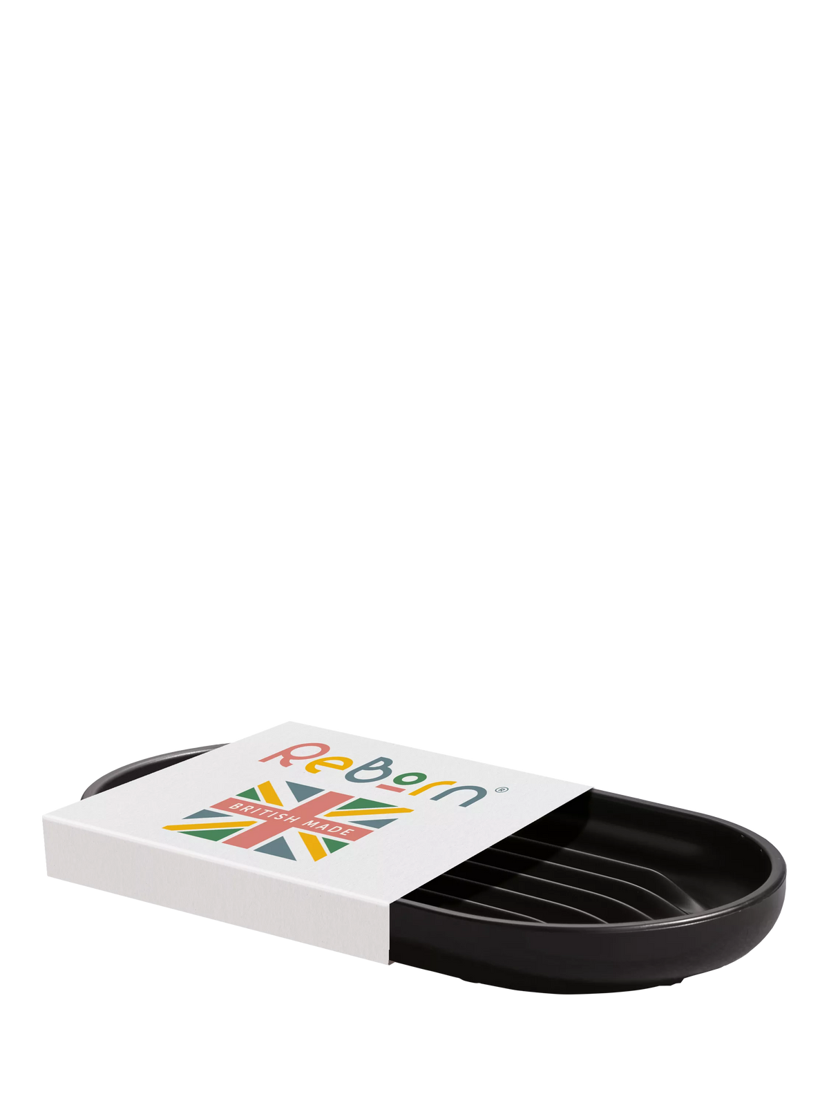 ReBorn recycled plastic soap dish, imported from the UK