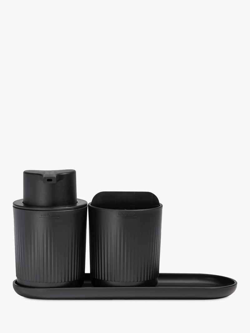 ReBorn recycled plastic bathroom accessories set (British brand)