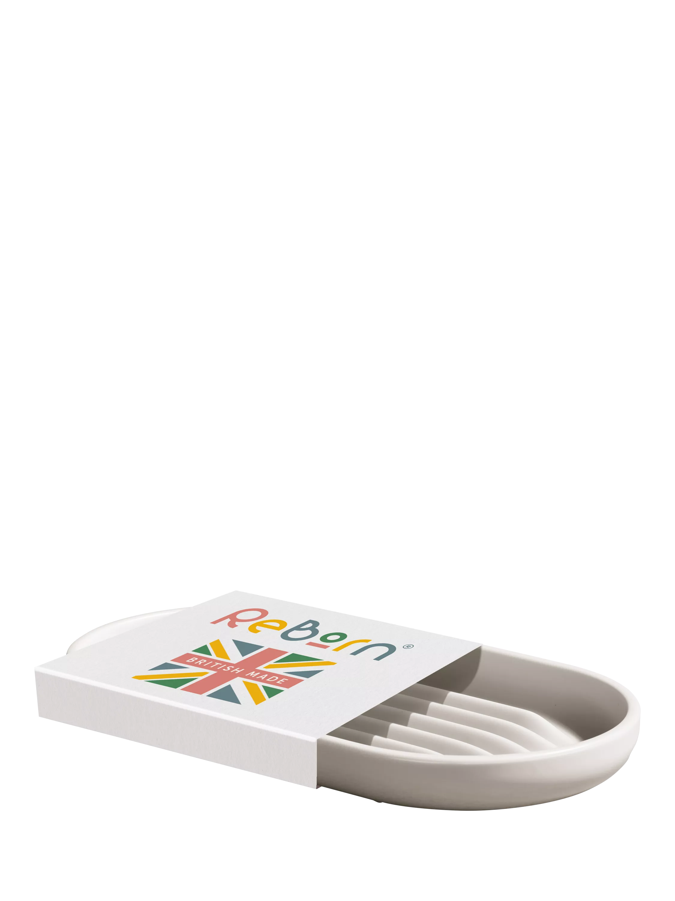 ReBorn Recycled Plastic Soap Dish, Stone