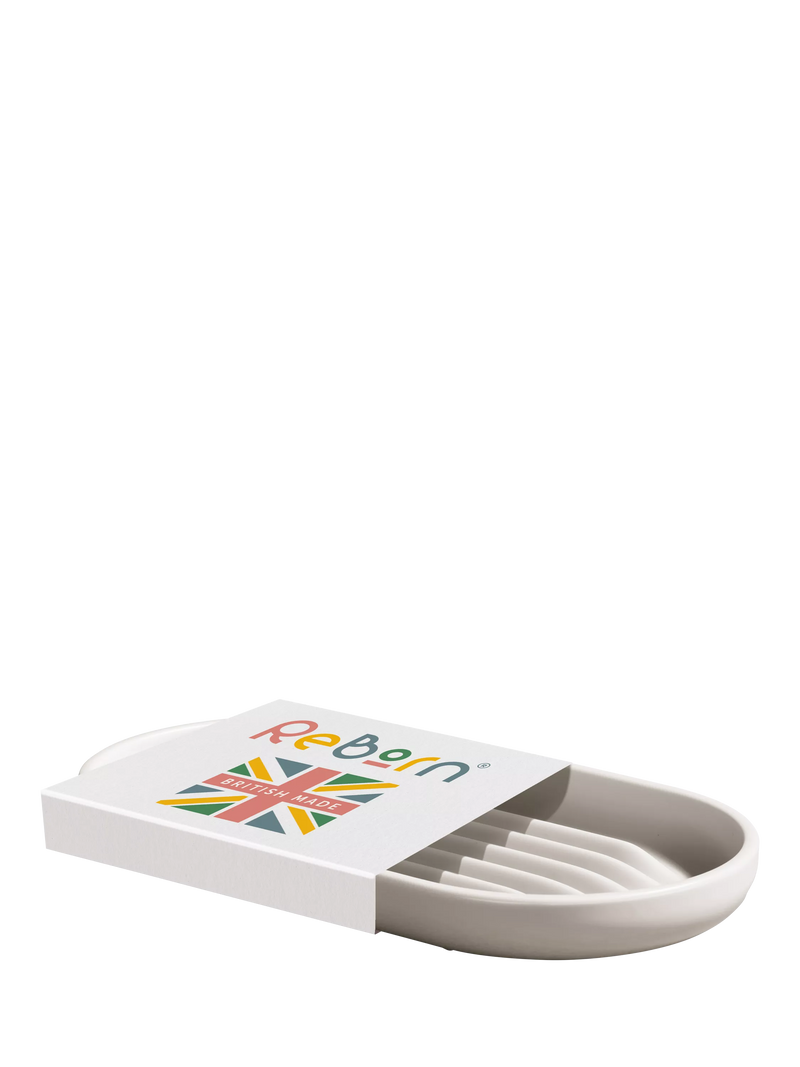 ReBorn Recycled Plastic Soap Dish, Stone