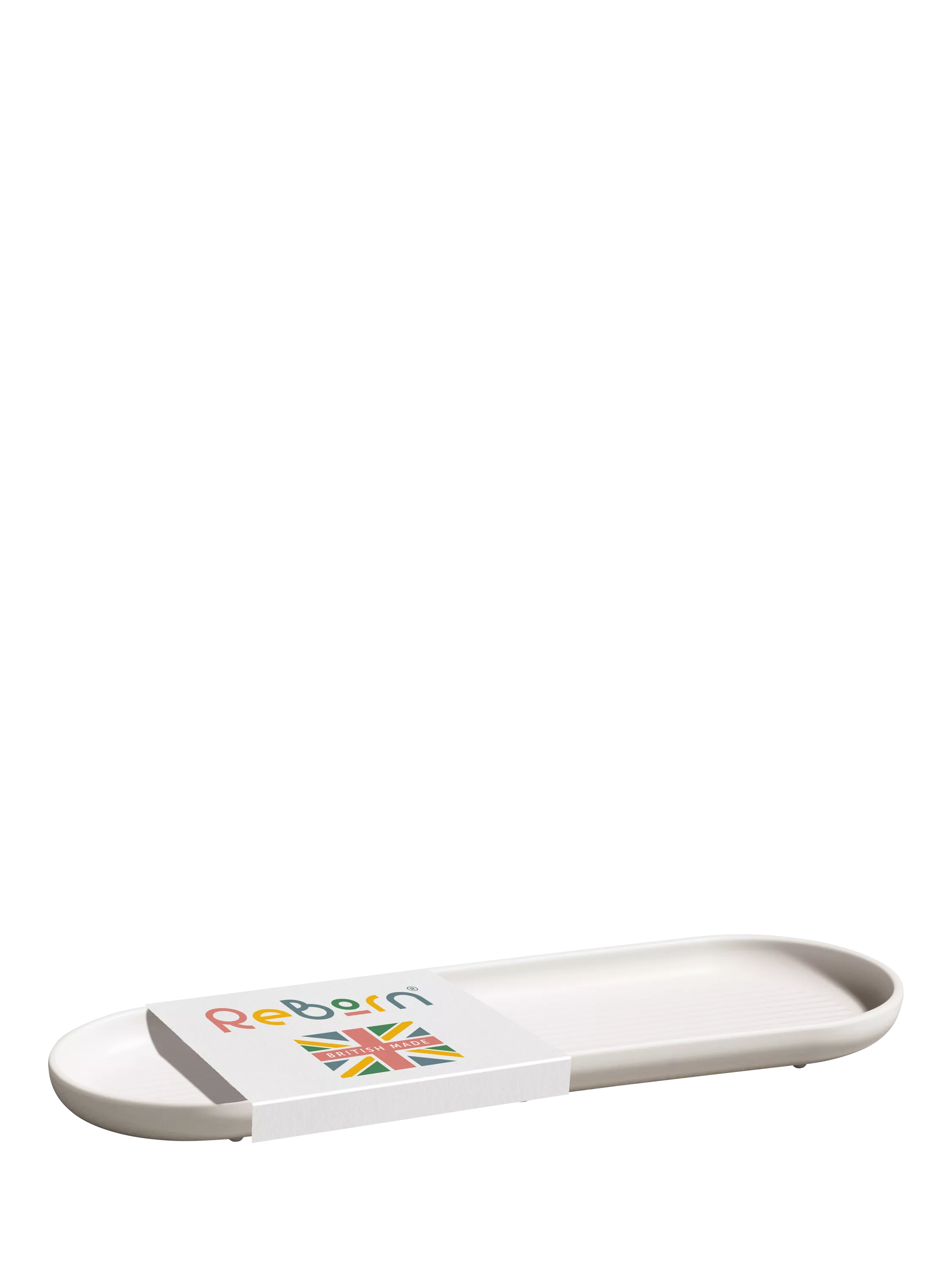 ReBorn recycled plastic bathroom tray large, imported from the UK