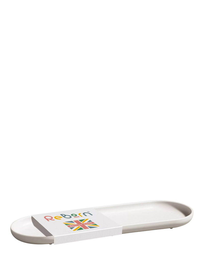 ReBorn recycled plastic bathroom tray large, imported from the UK
