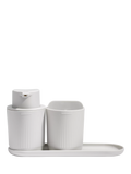 ReBorn recycled plastic bathroom accessories set (British brand)