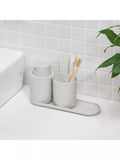 ReBorn recycled plastic bathroom accessories set (British brand)