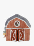Soft Barn-Shaped Baby Activity Book with Mirror and Rattle