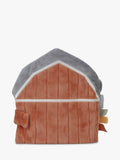 Soft Barn-Shaped Baby Activity Book with Mirror and Rattle
