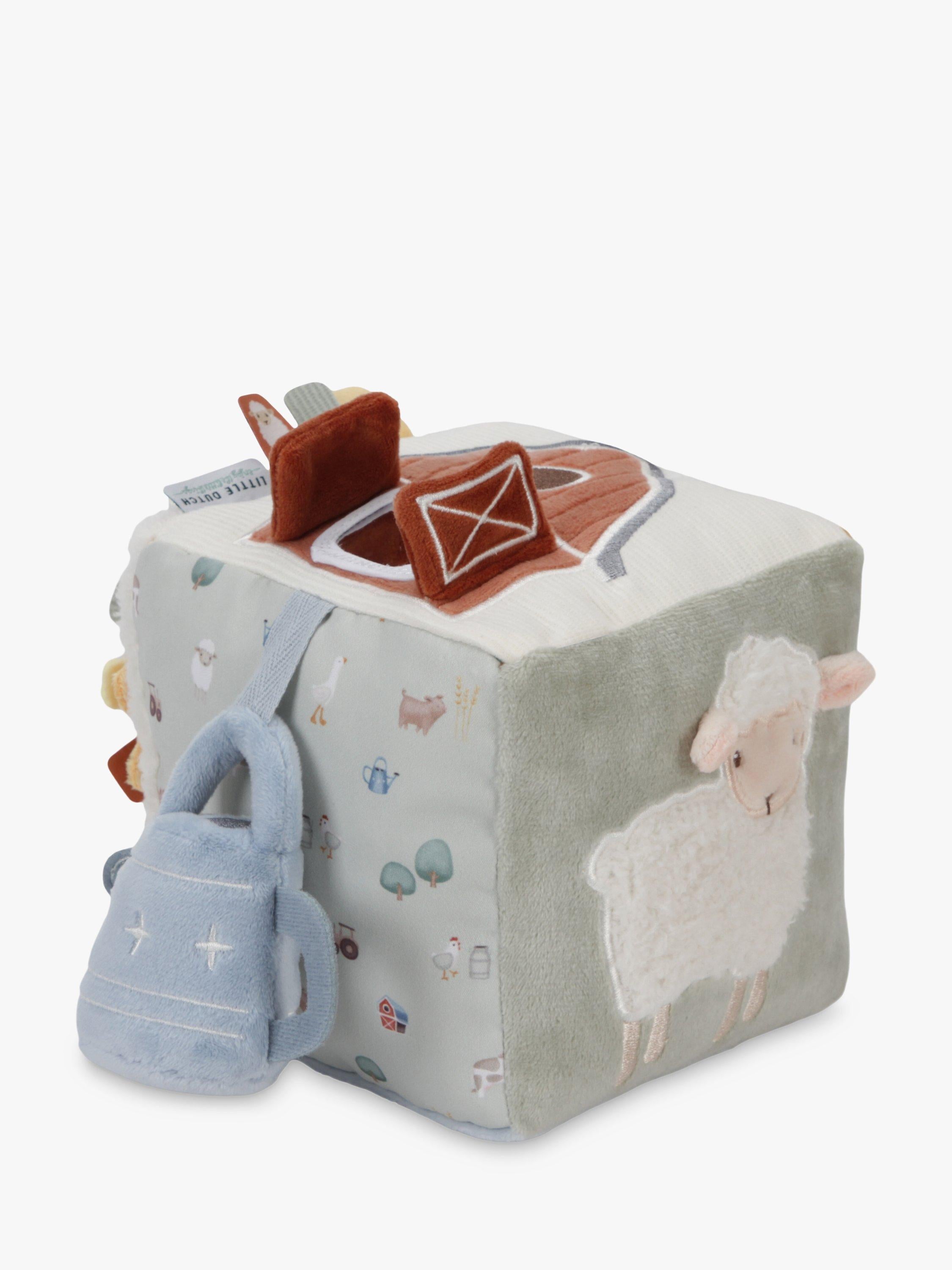 Little Dutch Little Farm Soft Cube Baby Activity Toy, UK version