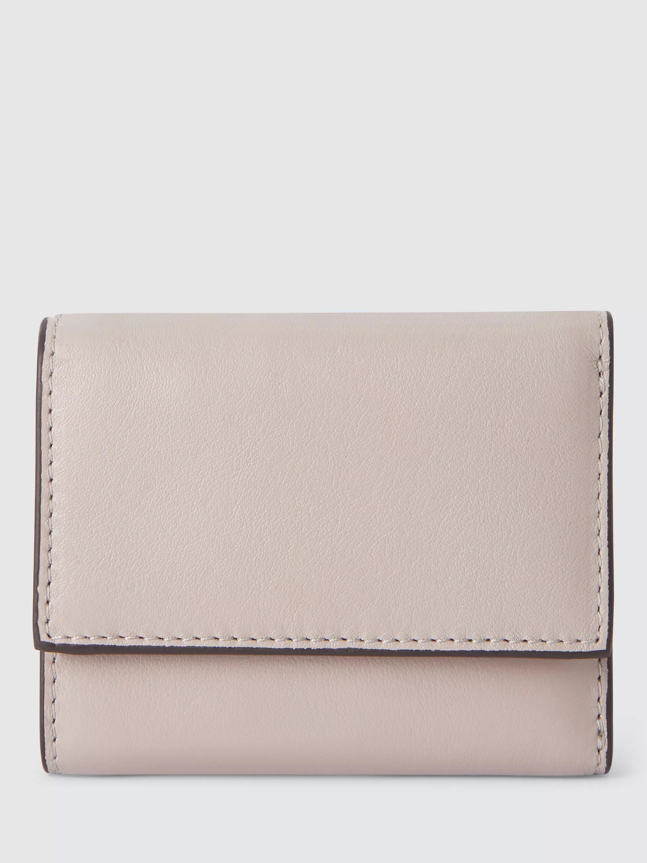 John Lewis Leather Medium Tri-Fold Purse