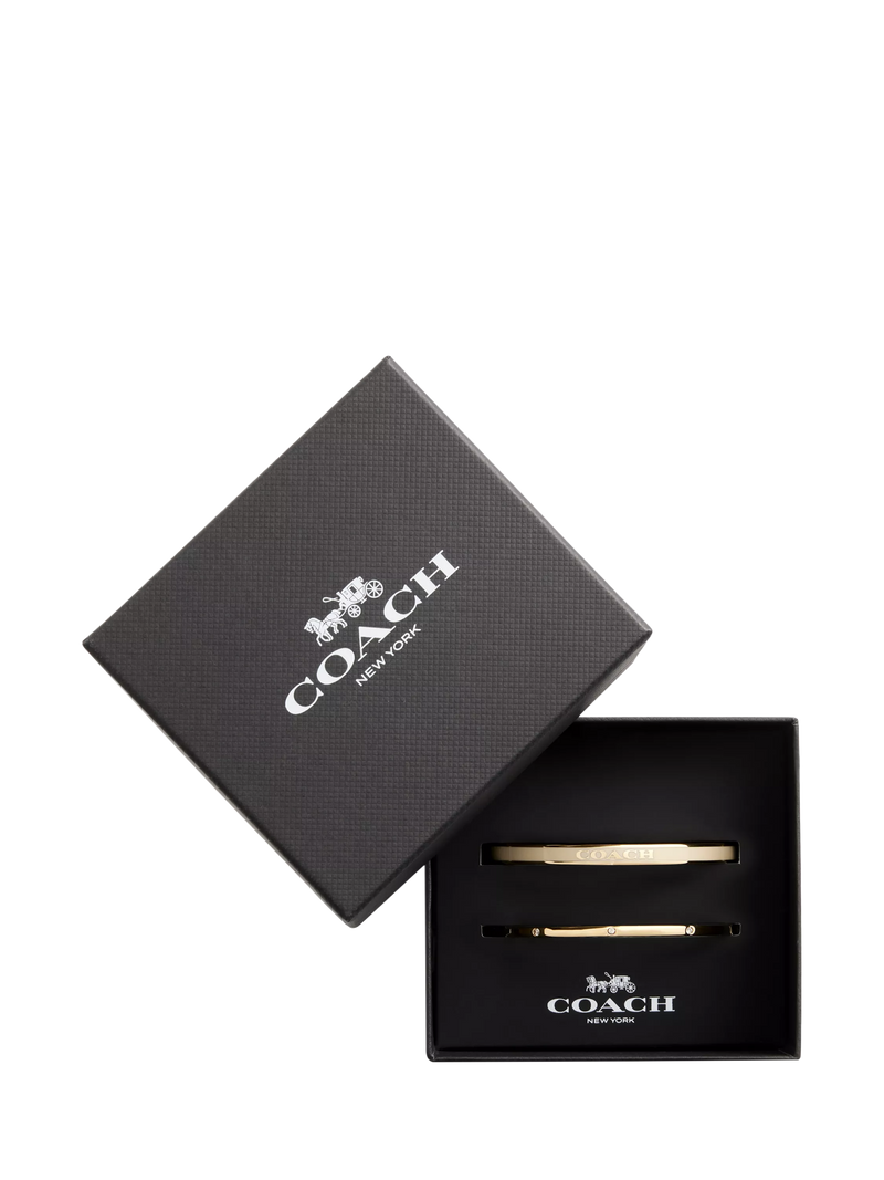 Coach crystal enamel bangle pack of two, imported from the UK