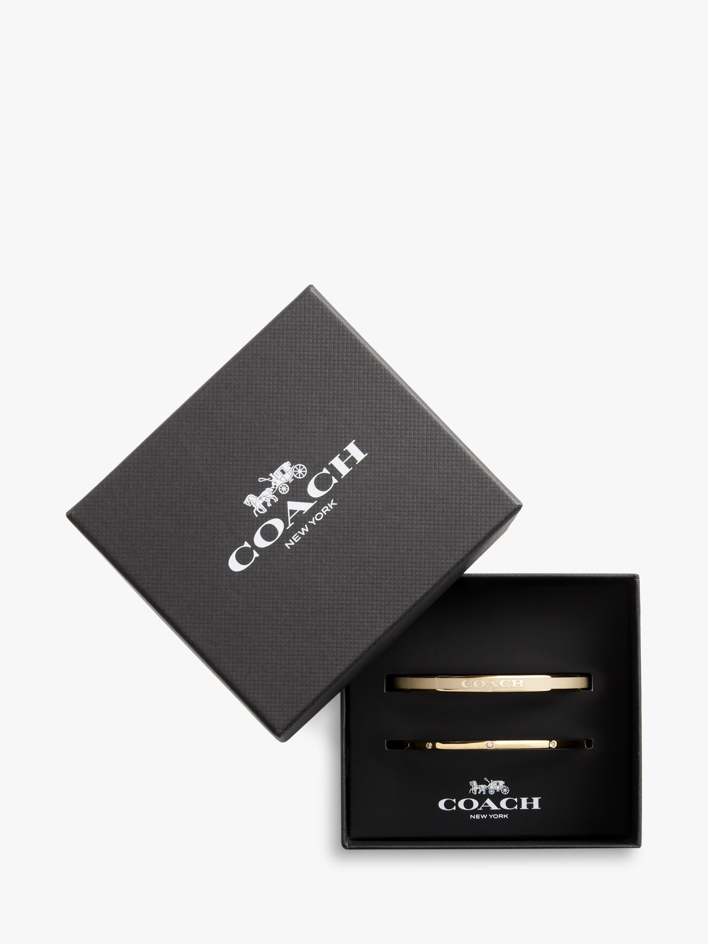 Coach crystal enamel bangle pack of two, imported from the UK