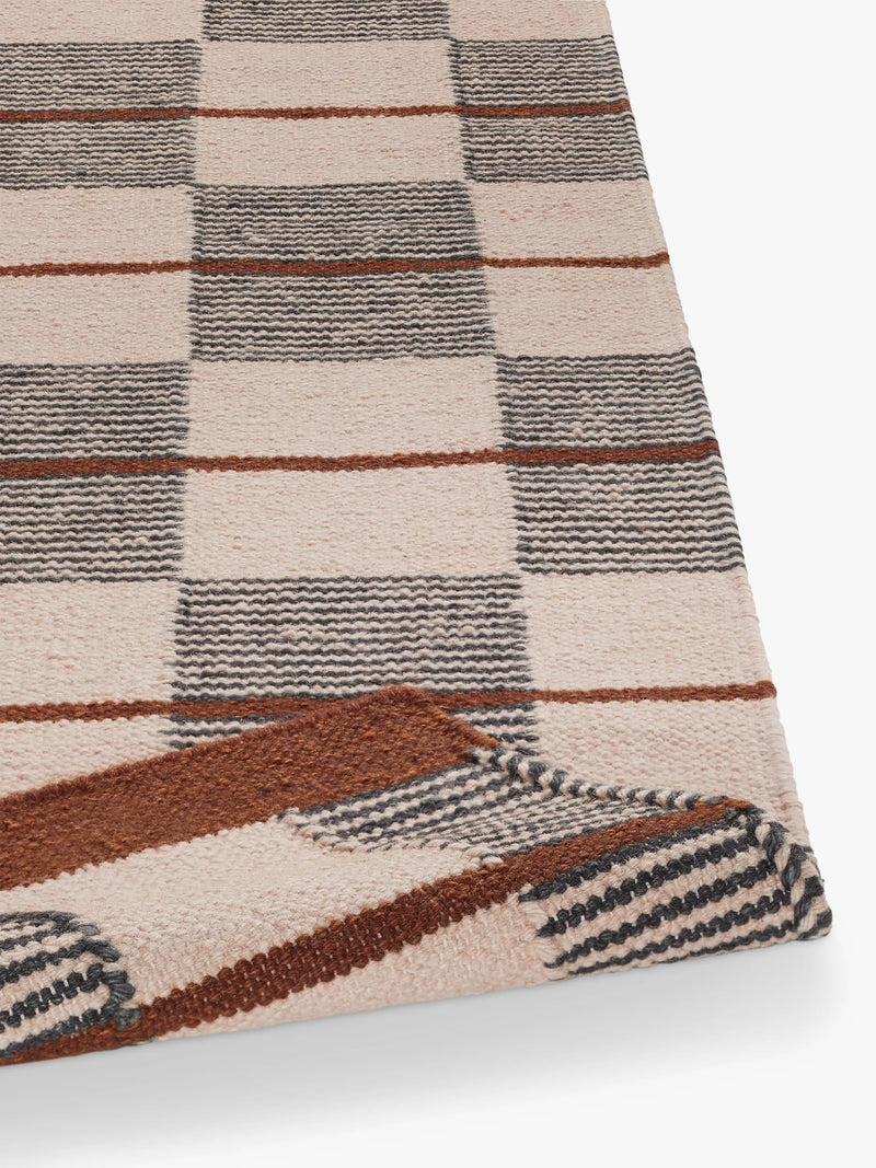 John Lewis Betula flatweave rug orange multi 180x120cm, imported from the UK