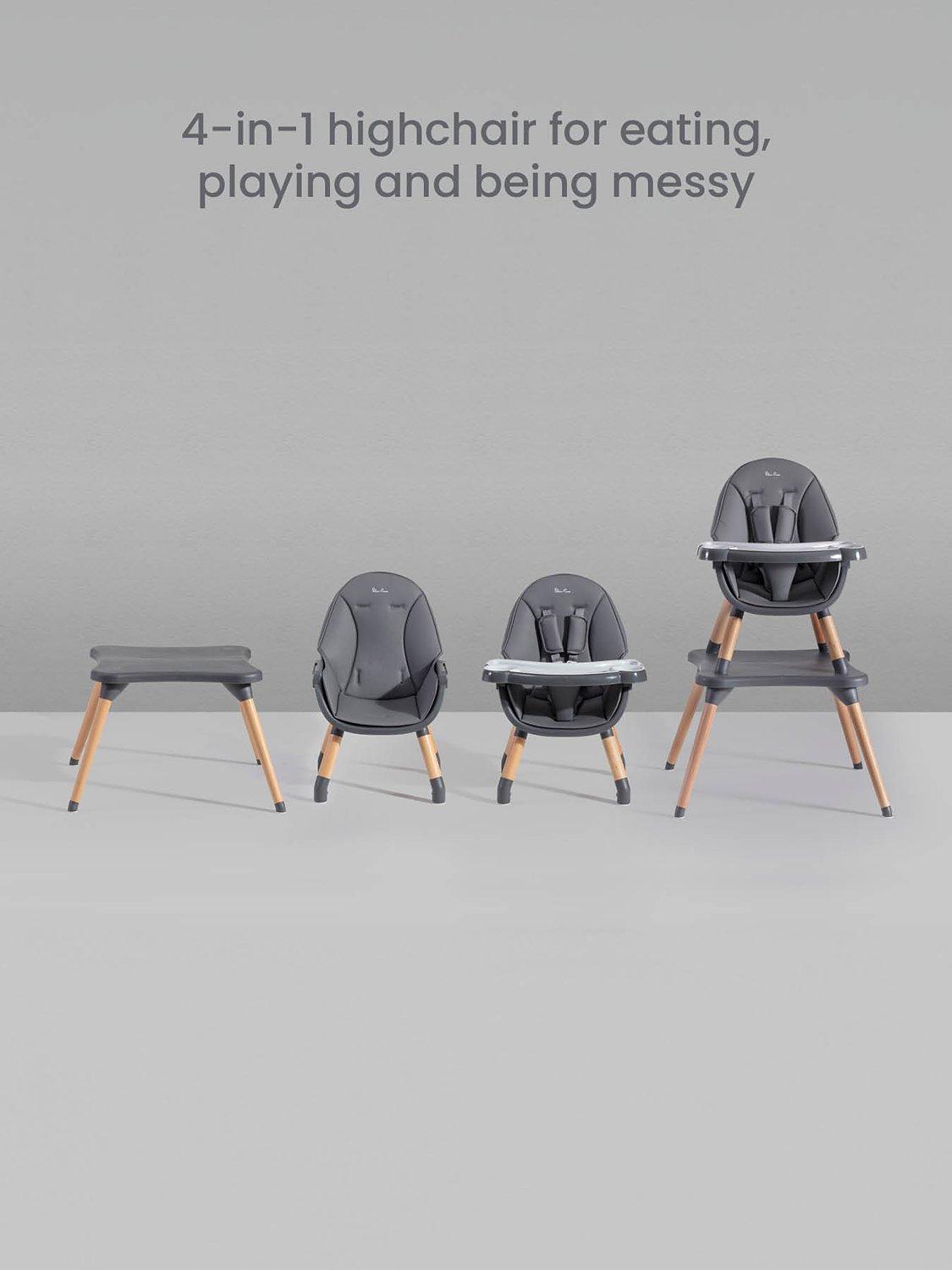 Silver Cross Grey Highchair 4-in-1 (British brand)