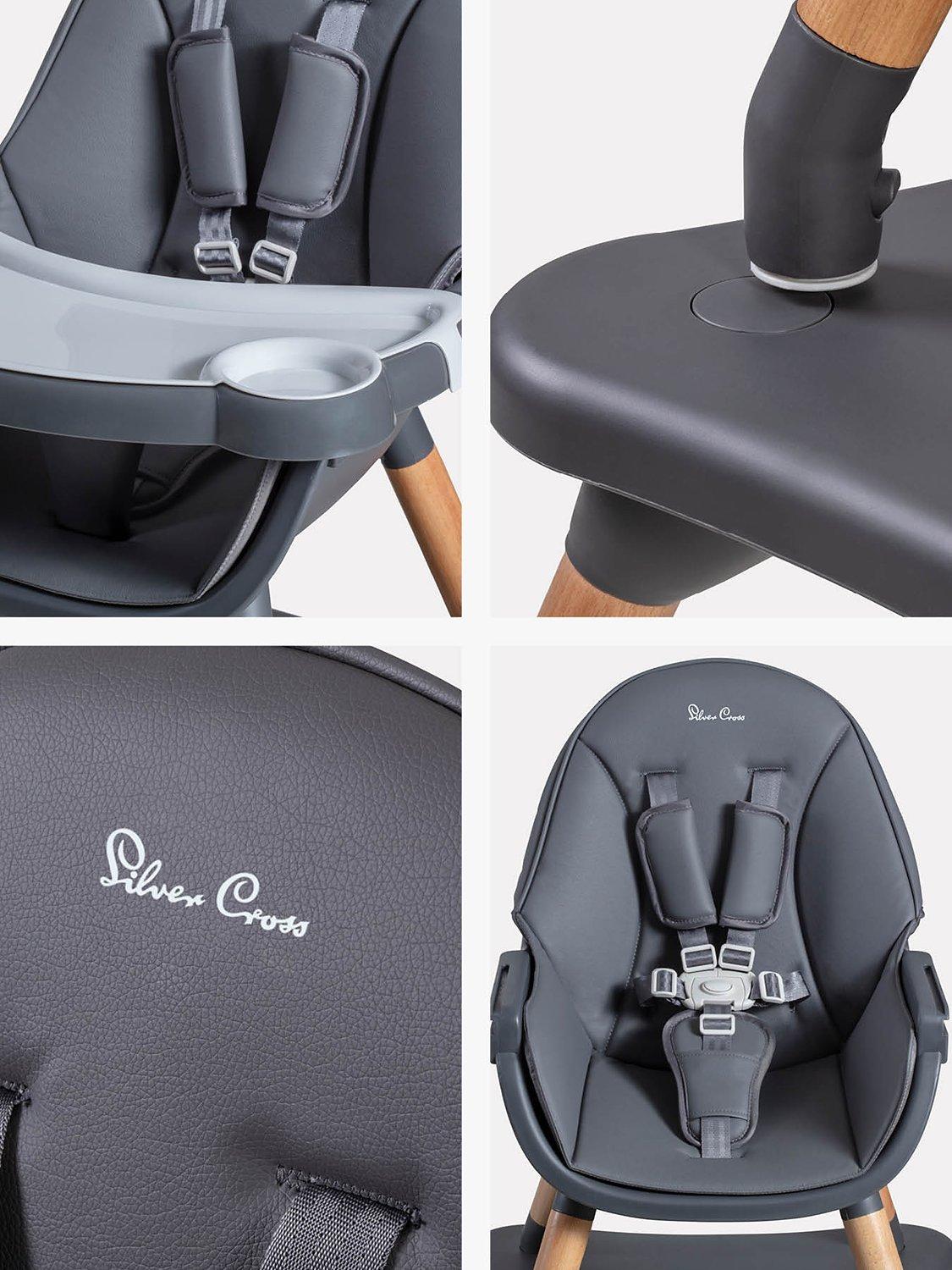 Silver Cross Grey Highchair 4-in-1 (British brand)