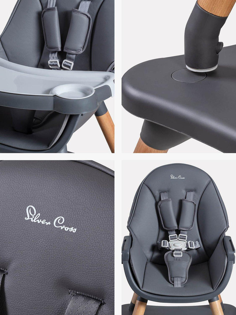Silver Cross Grey Highchair 4-in-1 (British brand)