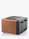 Bosch copper 4-slice toaster with warming rack - British product