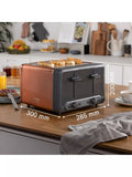 Bosch copper 4-slice toaster with warming rack - British product