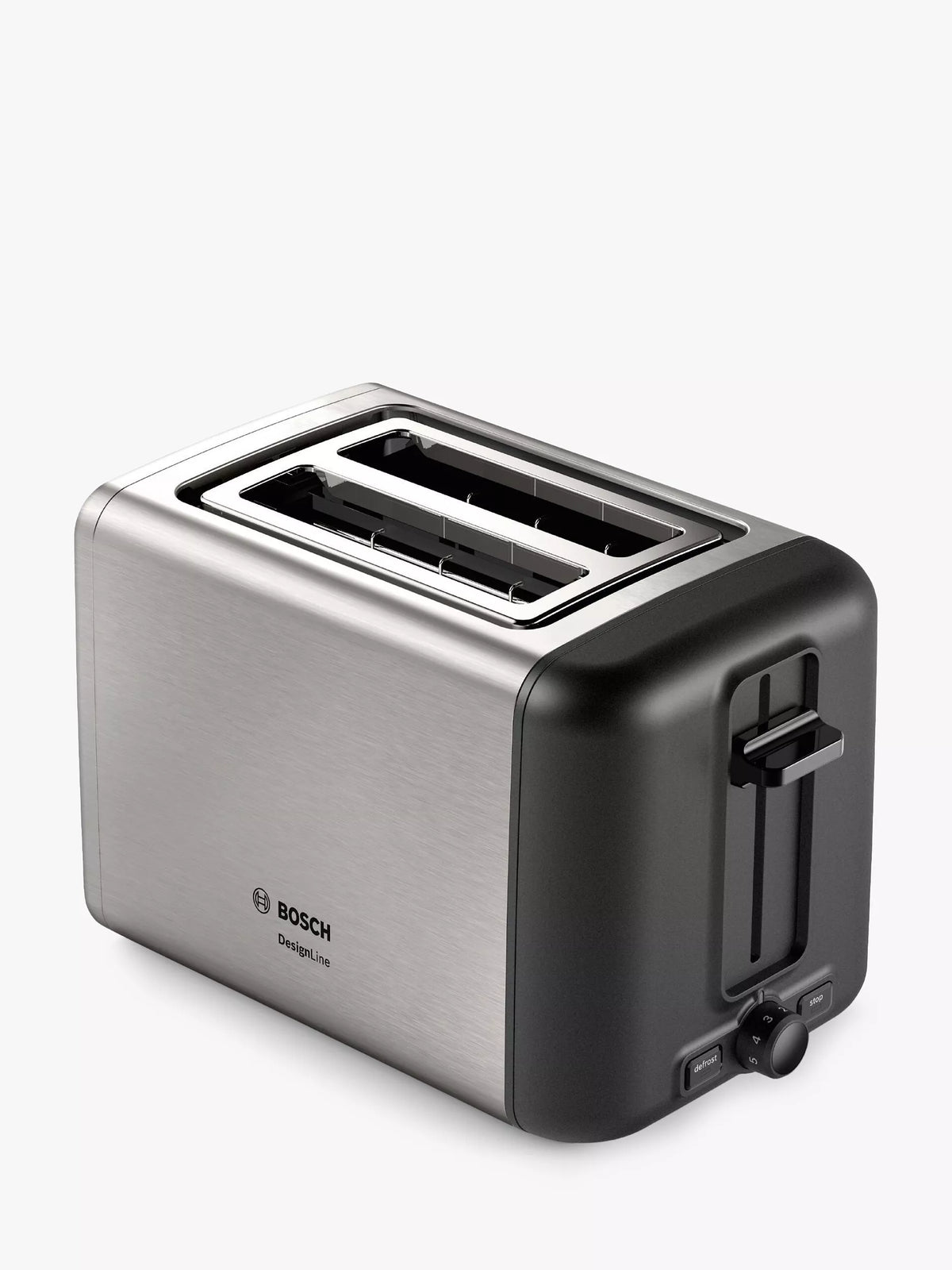 Bosch DesignLine 2 slice stainless steel toaster - British product